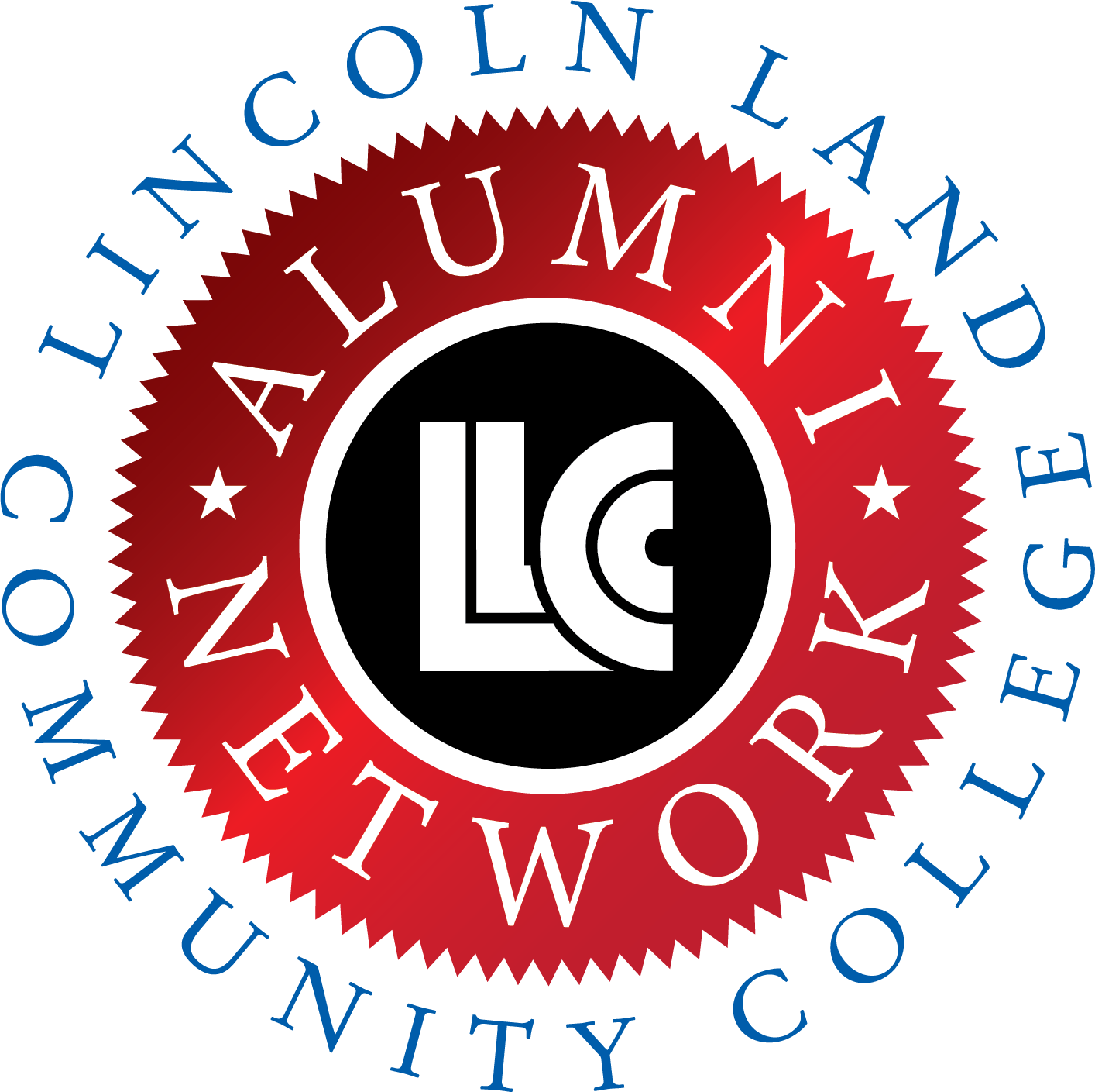 LLCC's Alumni Network logo with the words Lincoln Land Community College, Alumni Network on it.